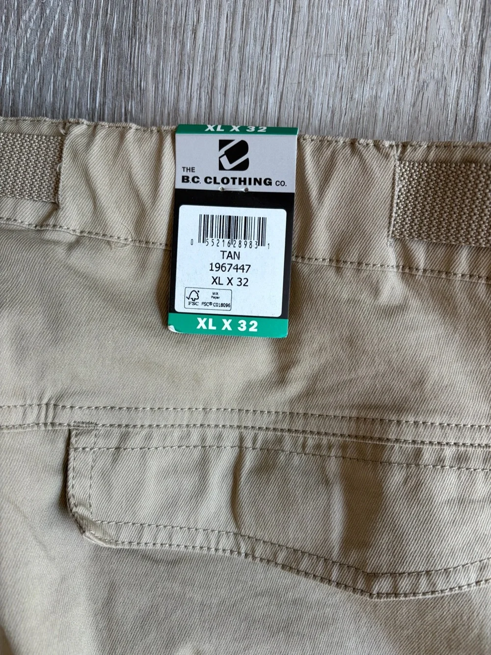 NWT BC Clothing Co. Men's Convertible Cargo Pants